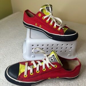 Converse Red and Yellow Sneakers